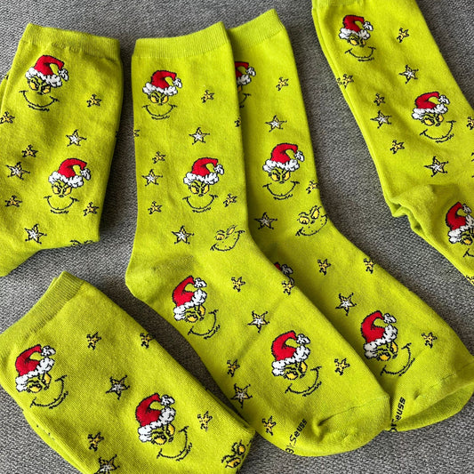 Grinch Socks
